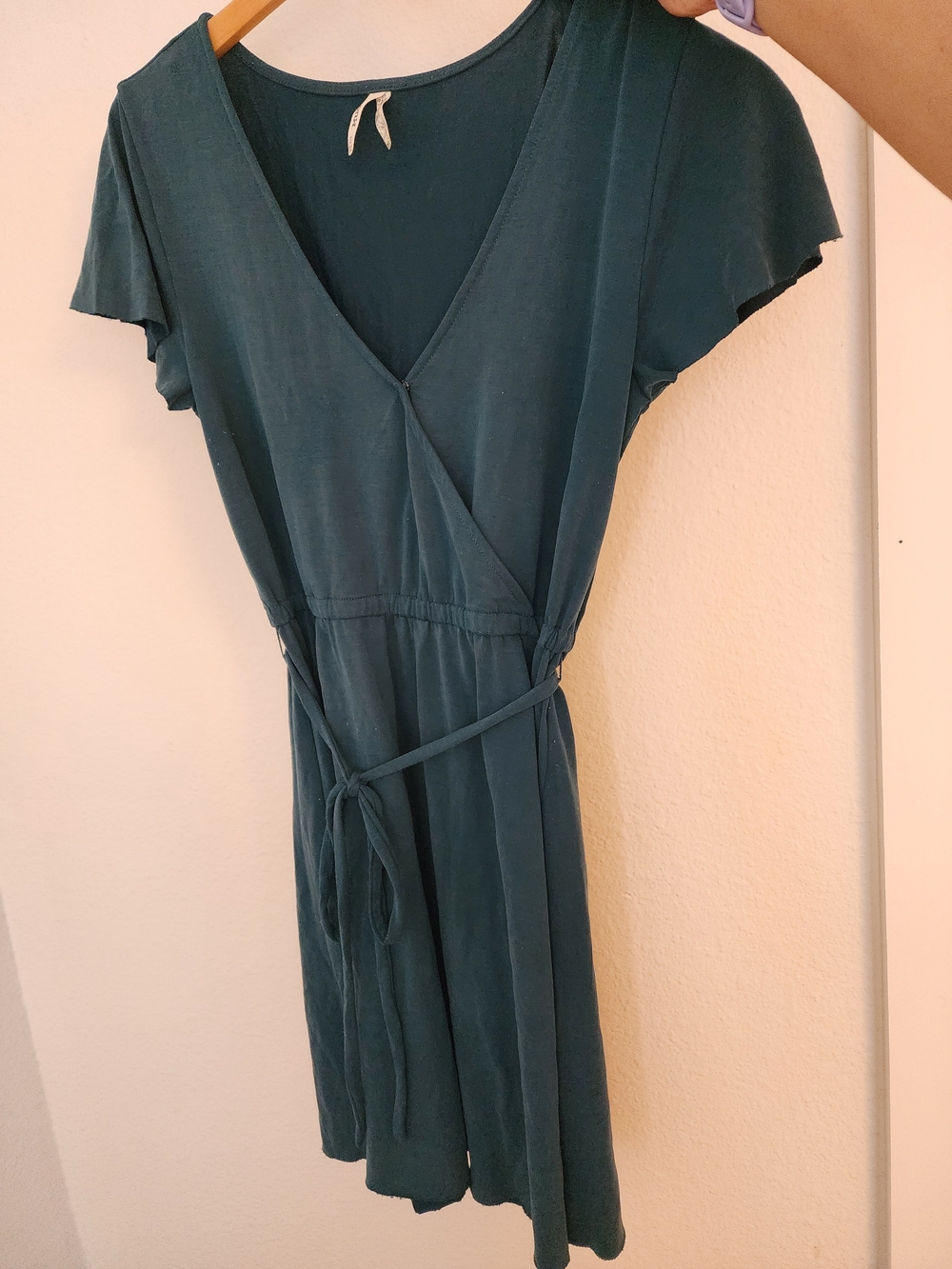 Short Sleeve Mini Dress in Teal